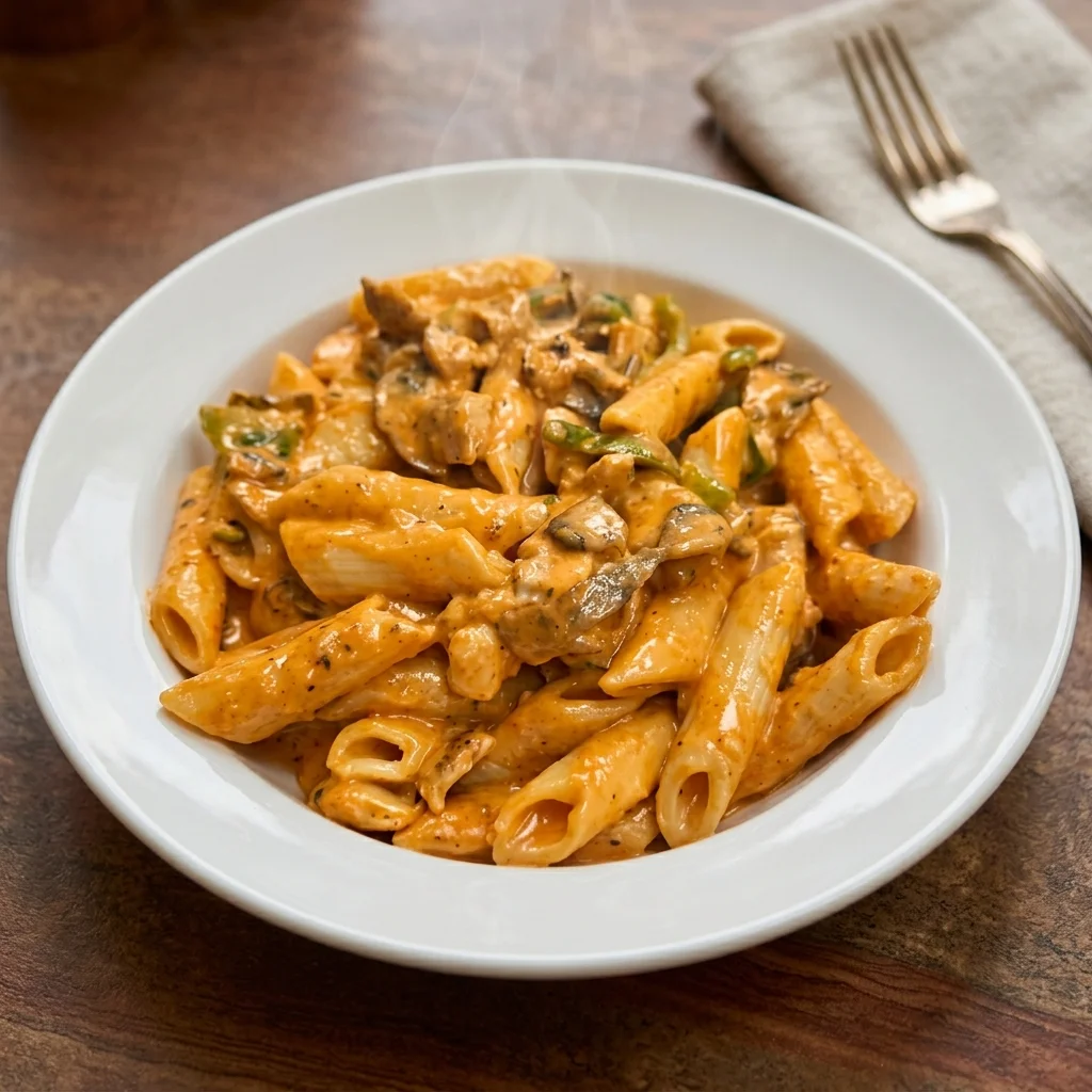 Pasta Basta's signature creamy pasta dishes in Charleswood, Winnipeg